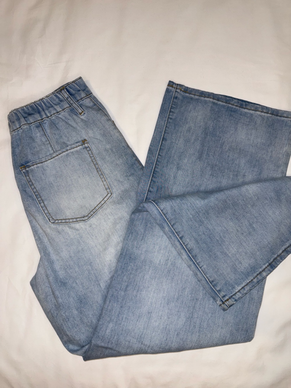 SO good for life Light Blue Super High Rise Wide Leg Jeans Size 7/28W